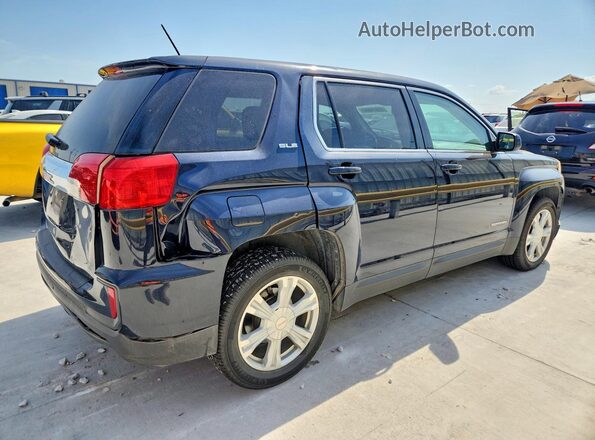 2GKALMEK8H6313138 2017 GMC TERRAIN Синий Задняя правая четверть
