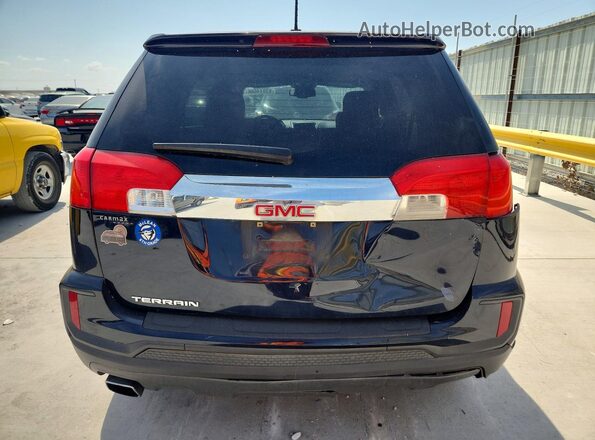 2GKALMEK8H6313138 2017 GMC TERRAIN Синий Вид сзади