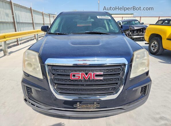 2GKALMEK8H6313138 2017 GMC TERRAIN Синий Вид спереди