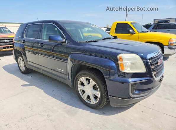 2GKALMEK8H6313138 2017 GMC TERRAIN Синий Передняя правая четверть