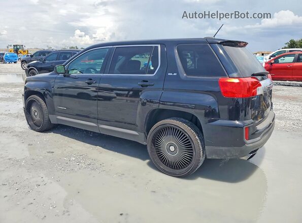 2GKALMEK9G6165953 2016 GMC TERRAIN Black Հետևի ձախ