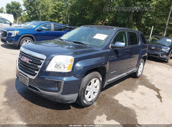 2GKALMEK9G6180923 2016 GMC TERRAIN Blue Przód lewy