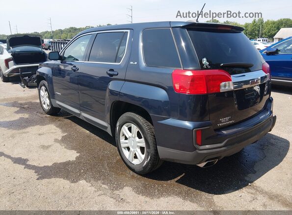 2GKALMEK9G6180923 2016 GMC TERRAIN Blue Tył lewy