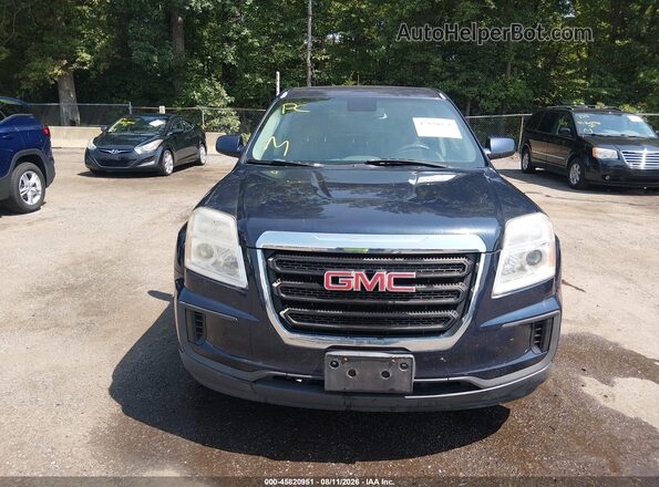 2GKALMEK9G6180923 2016 GMC TERRAIN Blue Widok zestawu wskaźników