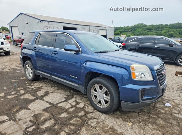 2GKALMEK9G6242921 2016 GMC TERRAIN Blue Передня права чверть