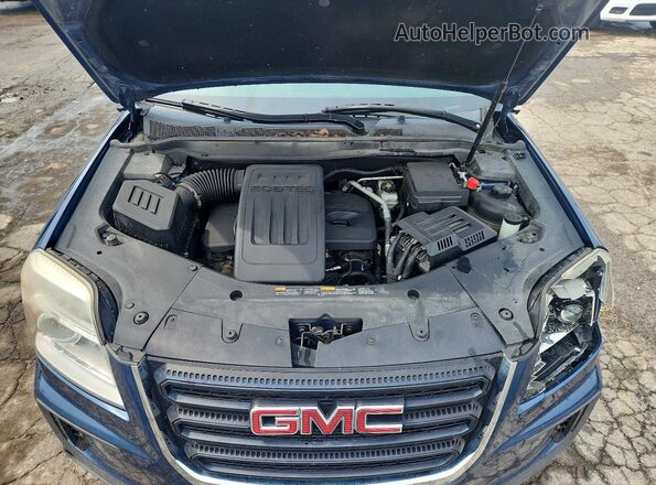 2GKALMEK9G6242921 2016 GMC TERRAIN Blue Вид підкапотного простору