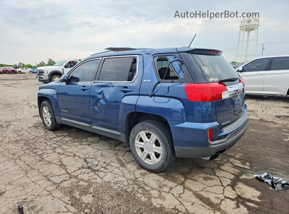 2GKALMEK9G6242921 2016 GMC TERRAIN Blue Задня ліва чверть