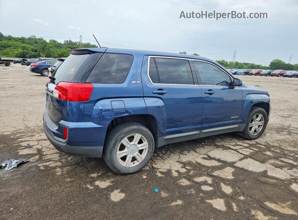 2GKALMEK9G6242921 2016 GMC TERRAIN Blue Задня права чверть