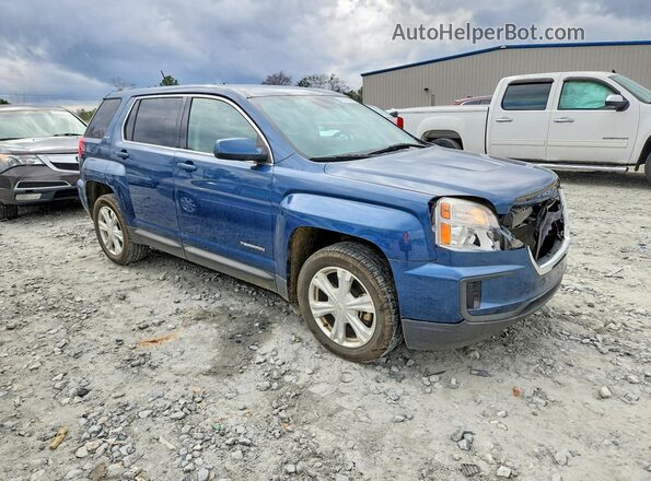 2GKALMEK9H6120867 2017 GMC TERRAIN Blue Delantero derecho