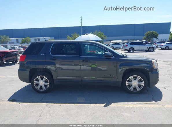 2GKALMEK9H6314833 2017 GMC TERRAIN Черный Вид задней части салона