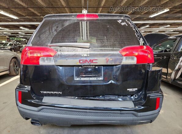 2GKALMEKXH6137788 2017 GMC TERRAIN Black Вид ззаду
