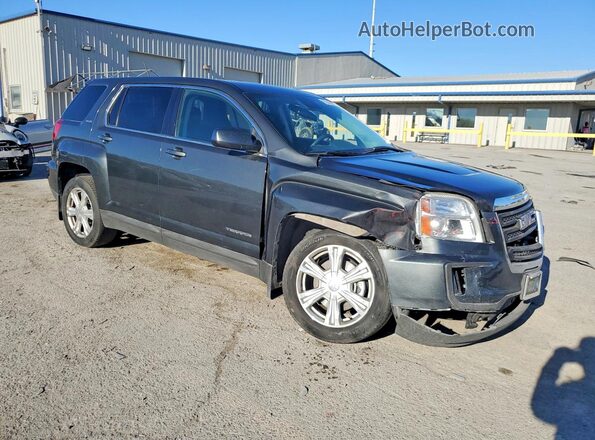 2GKALMEKXH6146040 2017 GMC TERRAIN Gray Delantero derecho