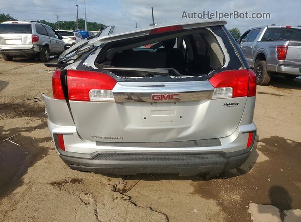 2GKALMEKXH6197666 2017 GMC TERRAIN Silver Widok z tyłu