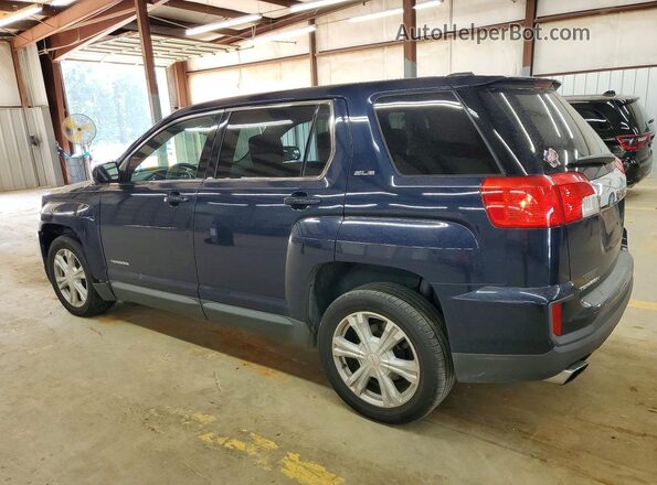 2GKALMEKXH6331477 2017 GMC TERRAIN Синий Задняя левая четверть