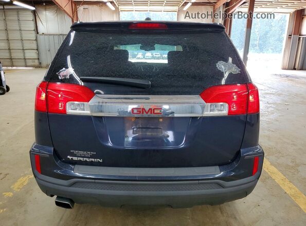 2GKALMEKXH6331477 2017 GMC TERRAIN Синий Вид сзади