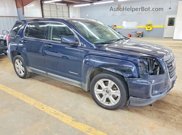 2GKALMEKXH6331477 2017 GMC TERRAIN Синий Передняя правая четверть