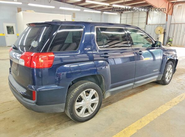 2GKALMEKXH6331477 2017 GMC TERRAIN Синий Задняя правая четверть