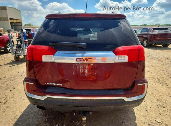2GKALNEK1G6272971 2016 GMC TERRAIN Бордовый Вид сзади