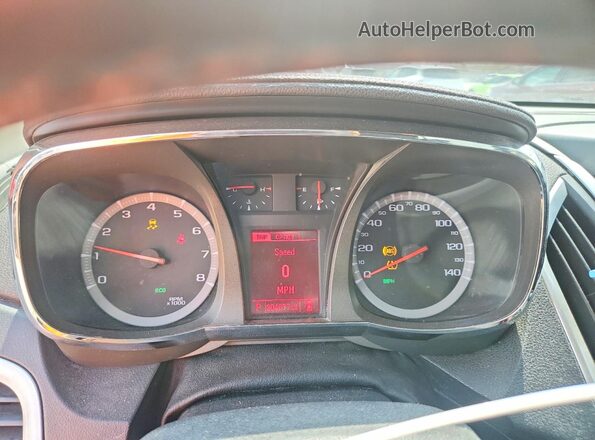 2GKALNEK1G6272971 2016 GMC TERRAIN Бордовый Вид щитка приборов