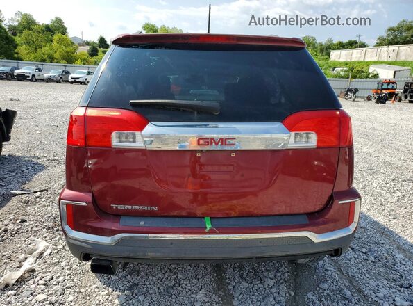 2GKALNEK1H6183788 2017 GMC TERRAIN Burgundy Հետևի տեսք