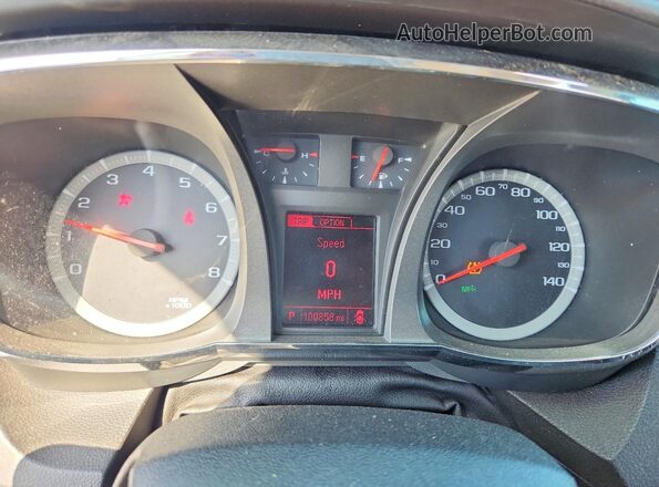 2GKALNEK5G6144779 2016 GMC TERRAIN Red Вид щитка приладів