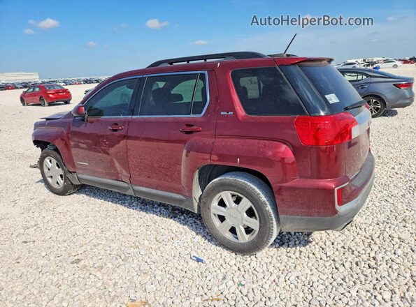 2GKALNEK5G6144779 2016 GMC TERRAIN Red Задня ліва чверть