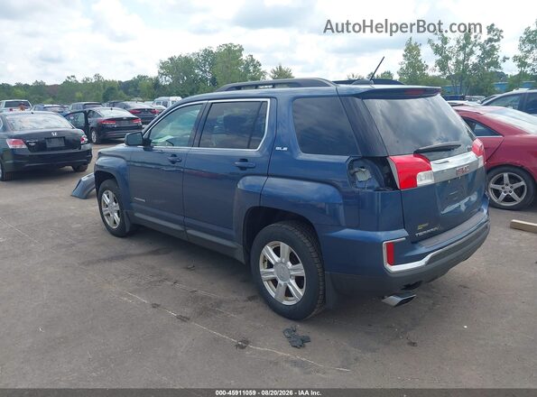 2GKALNEK5G6329205 2016 GMC TERRAIN Blue Задня ліва чверть