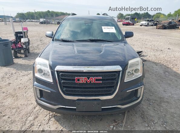2GKALNEK6H6252359 2017 GMC TERRAIN Dark Blue Vista del cuadro de instrumentos