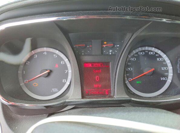 2GKALNEK9G6200643 2016 GMC TERRAIN Black Вид щитка приладів