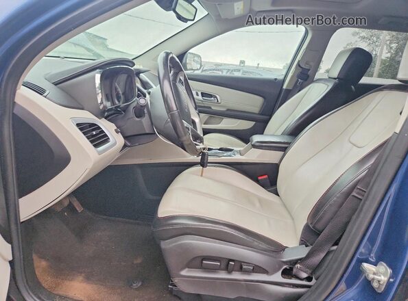 2GKALPEK7G6327693 2016 GMC TERRAIN Blue Вид салону спереду