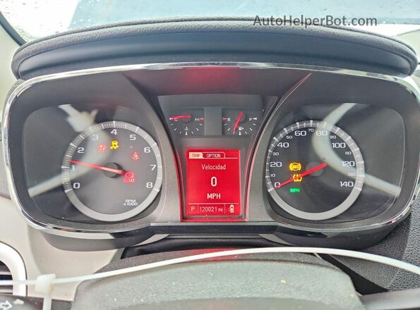2GKALPEK7G6327693 2016 GMC TERRAIN Blue Вид щитка приладів