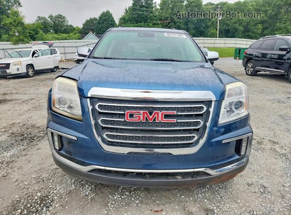 2GKALPEK7G6327693 2016 GMC TERRAIN Blue Вид спереду