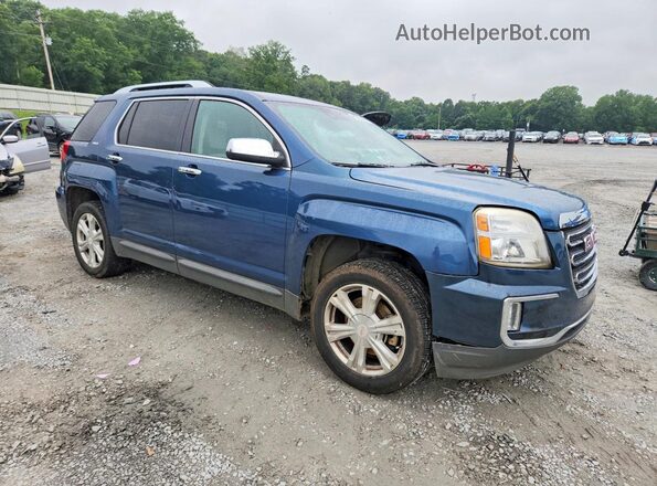 2GKALPEK7G6327693 2016 GMC TERRAIN Blue Передня права чверть