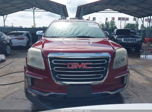 2GKALPEK7H6173083 2017 GMC TERRAIN Красный Вид щитка приборов