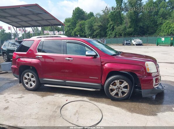 2GKALPEK7H6173083 2017 GMC TERRAIN Красный Вид задней части салона