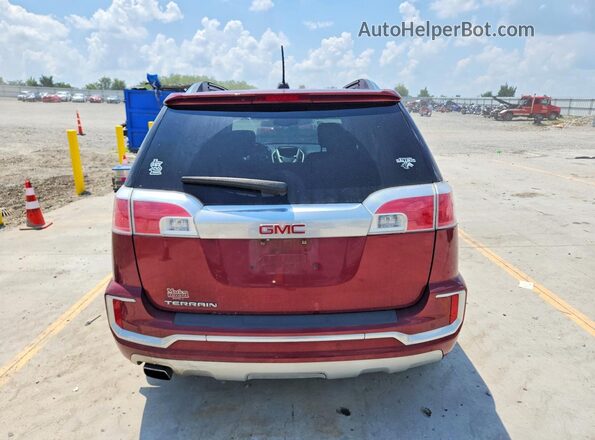 2GKALREK0G6272600 2016 GMC TERRAIN Red Հետևի տեսք