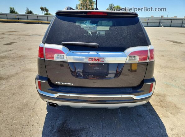 2GKALREK3G6201665 2016 GMC TERRAIN Charcoal Вид ззаду