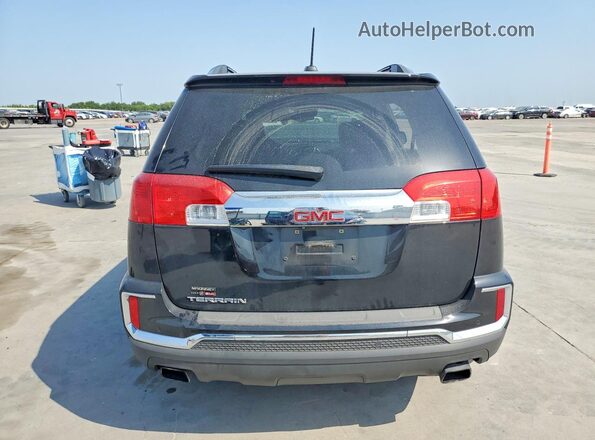 2GKFLPE36G6130139 2016 GMC TERRAIN Black Вид ззаду