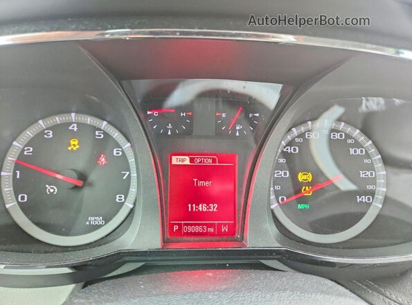 2GKFLRE34H6257985 2017 GMC TERRAIN Silver Widok zestawu wskaźników