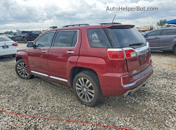2GKFLRE36H6104105 2017 GMC TERRAIN Бордовый Задняя левая четверть