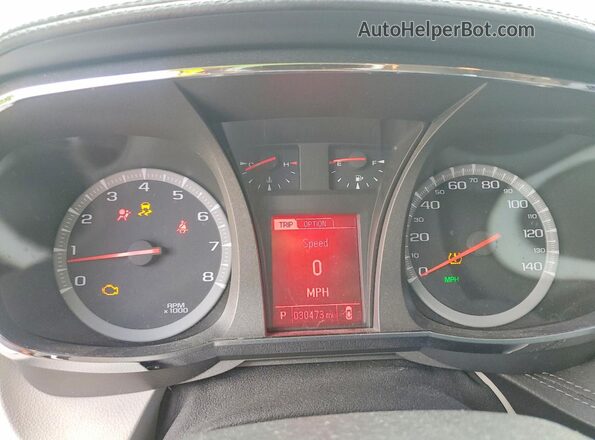 2GKFLRE36H6104105 2017 GMC TERRAIN Бордовый Вид щитка приборов