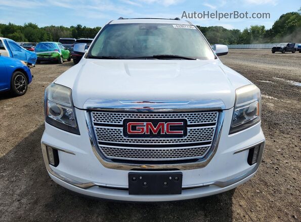 2GKFLRE38H6205565 2017 GMC TERRAIN White Դիմացի տեսք
