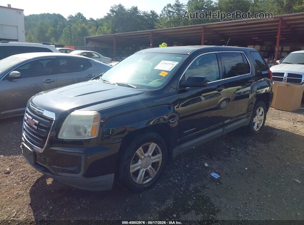 2GKFLSEK0G6229498 2016 GMC TERRAIN Black Przód lewy