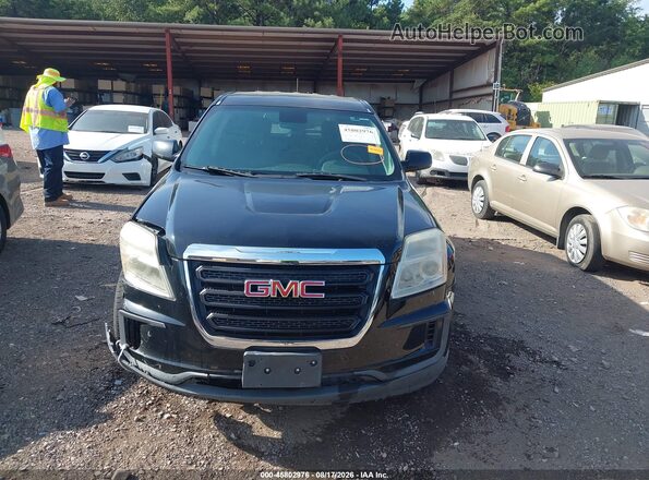 2GKFLSEK0G6229498 2016 GMC TERRAIN Black Widok wnętrza z tyłu