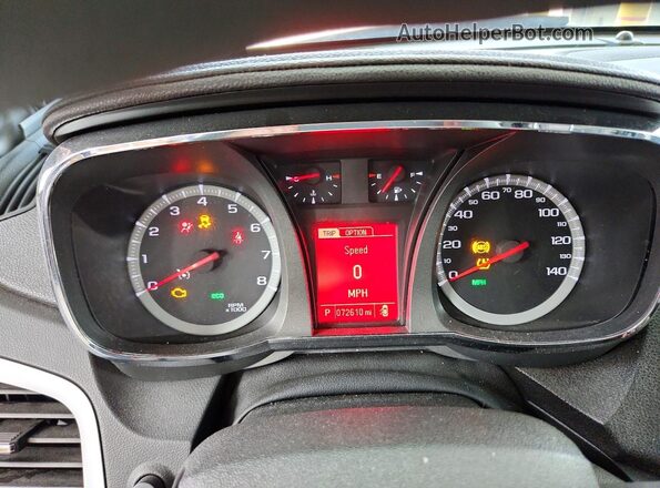 2GKFLSEK0H6280968 2017 GMC TERRAIN Silver Instrument cluster view
