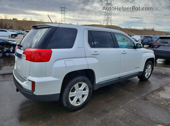 2GKFLSEK1G6184071 2016 GMC TERRAIN White Trasero derecho