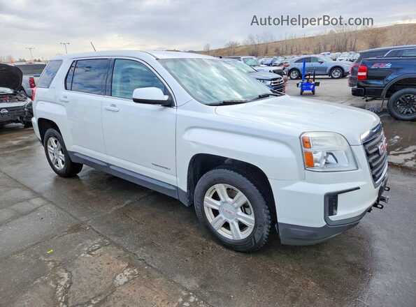 2GKFLSEK1G6184071 2016 GMC TERRAIN White Delantero derecho
