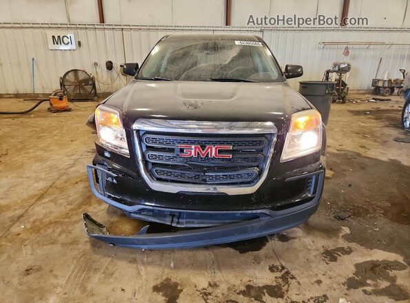 2GKFLSEK2H6111907 2017 GMC TERRAIN Black წინა ხედი