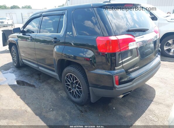 2GKFLSEK3G6122803 2016 GMC TERRAIN Black Trasero izquierdo