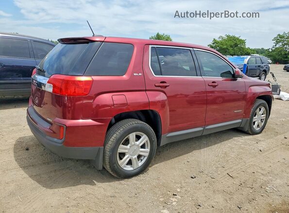 2GKFLSEK3G6351434 2016 GMC TERRAIN Red უკანა მარჯვენა
